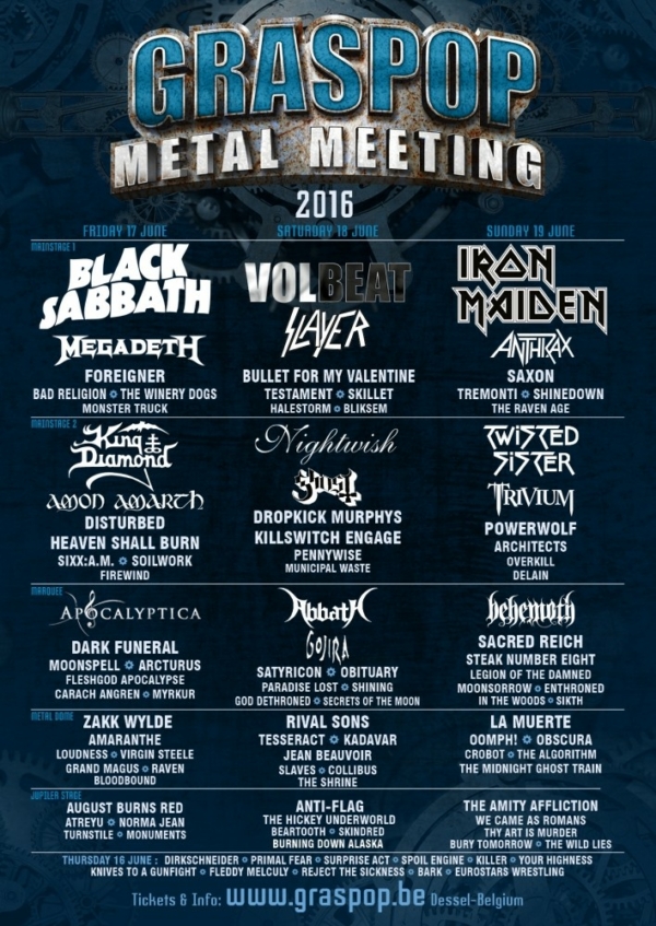 Preview Graspop Metal Meeting 2016 • GRIMM Gent