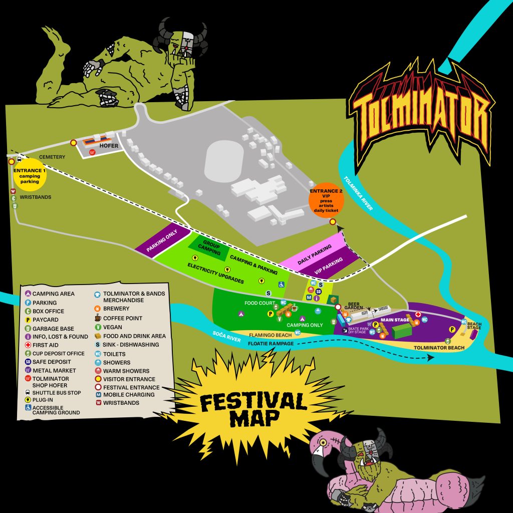 Tolminator festival map